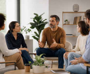 Treinamento de líderes para saúde mental no trabalho com conversa cuidadosa entre gestor e equipe