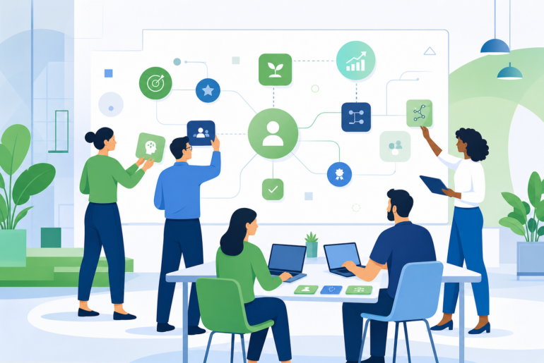upskilling e reskilling no RH com mapa de competências e aprendizagem corporativa