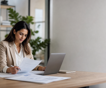 Reajuste de plano de saúde empresarial analisado pelo RH com contrato e planilhas