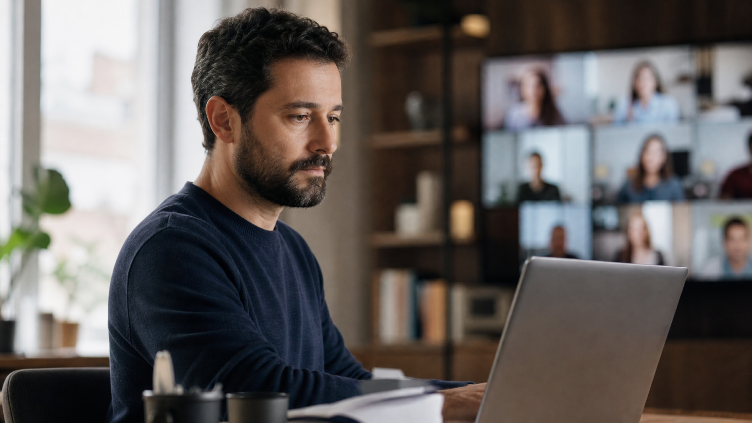 Solidão no trabalho híbrido: online, mas sem pertencer Solidão no trabalho híbrido: profissional conectado por telas, mas distante do time