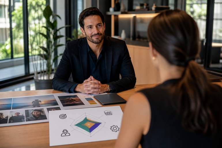 Como contratar líder de marketing avaliando estratégia, dados, execução e gestão de time