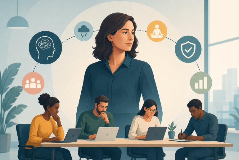 Riscos psicossociais no trabalho observados por lideranças em uma equipe reunida com cuidado e responsabilidade