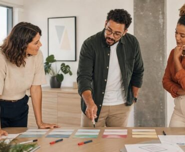 Equipe de RH analisando evidências para avaliação de eficácia de treinamento