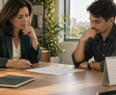 Contrato de experiência: RH e profissional conferem documento e prazo no calendário