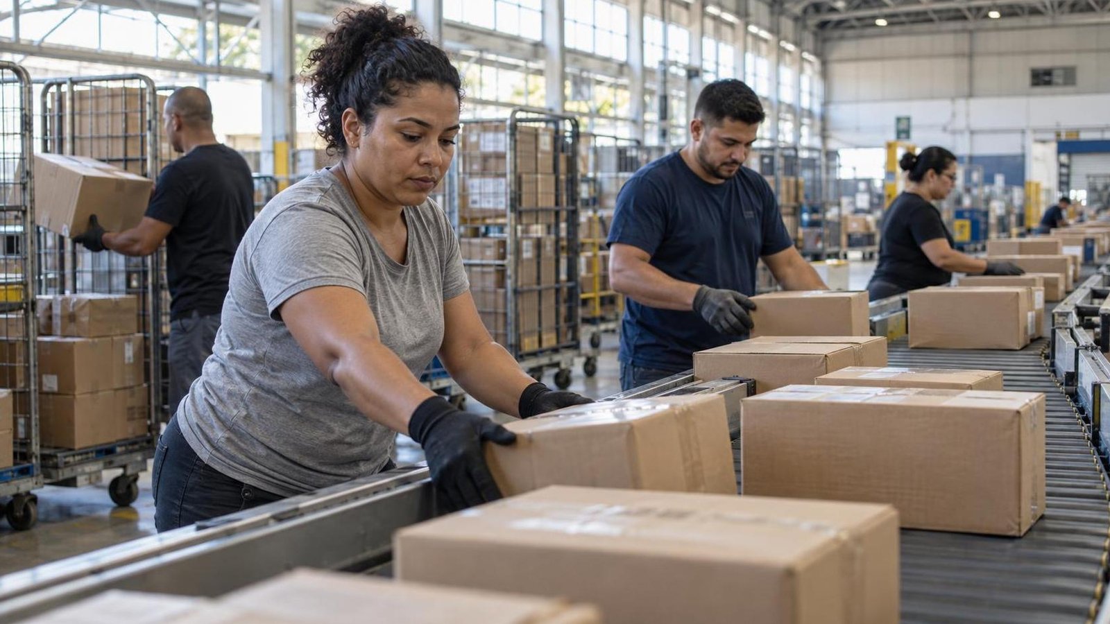 Greve dos Correios não foi abusiva, mas haverá reposição Trabalhadores organizam encomendas em centro de triagem durante mutirão de reposição