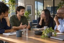 Relacionamento interpessoal no trabalho em conversa para reparar confiança